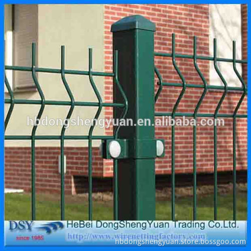 Deming different specification powder coating fence panel , galvanized wire mesh fence with post, welded wire mesh fence